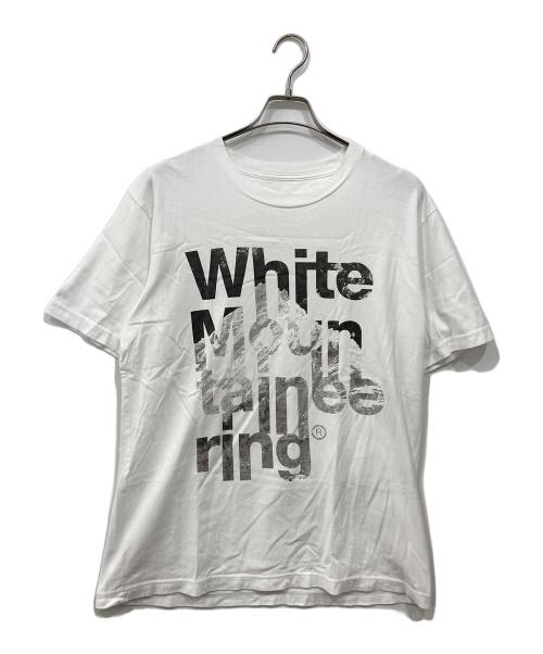 WHITE MOUNTAINEERING（ホワイトマウンテ二アニング）WHITE MOUNTAINEERING (ホワイトマウンテ二アニング) マウンテンロゴTシャツ ホワイト サイズ:2の古着・服飾アイテム