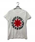 RED HOT CHILI PEPPERSレッドホットチリペッパーズ）の古着「ロゴTシャツ」｜ホワイト