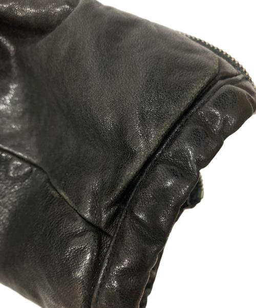 Varde77（バルデセブンティセブン）Varde77 (バルデセブンティセブン) シープスキンジャケット ブラック サイズ:Sの古着・服飾アイテム