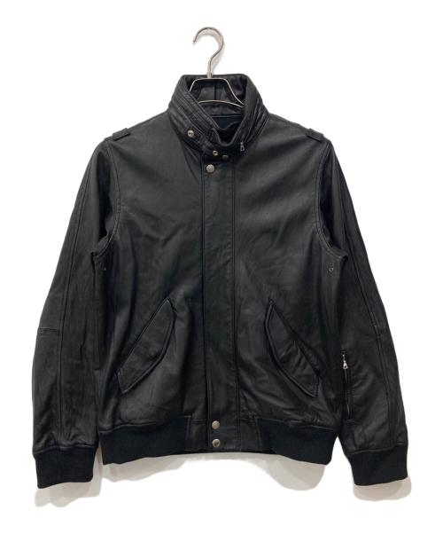 SOPHNET.（ソフネット）SOPHNET. (ソフネット) スタンドカラー シープスキンジャケット ブラック サイズ:Sの古着・服飾アイテム