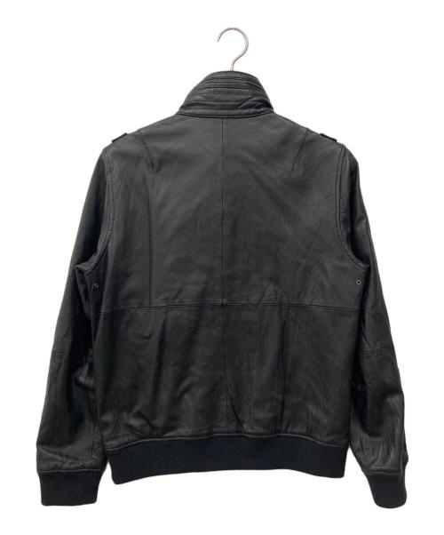 SOPHNET.（ソフネット）SOPHNET. (ソフネット) スタンドカラー シープスキンジャケット ブラック サイズ:Sの古着・服飾アイテム
