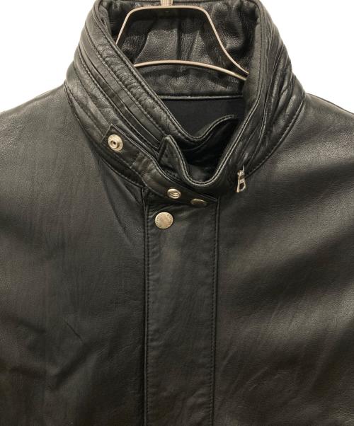 SOPHNET.（ソフネット）SOPHNET. (ソフネット) スタンドカラー シープスキンジャケット ブラック サイズ:Sの古着・服飾アイテム