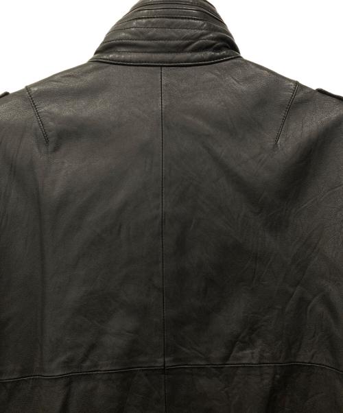 SOPHNET.（ソフネット）SOPHNET. (ソフネット) スタンドカラー シープスキンジャケット ブラック サイズ:Sの古着・服飾アイテム