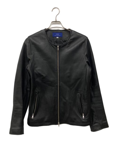 ITEMS URBAN RESEARCH（アイテムズ アーバンリサーチ）ITEMS URBAN RESEARCH (アイテムズ アーバンリサーチ) シープスキンジャケット ブラック サイズ:38の古着・服飾アイテム