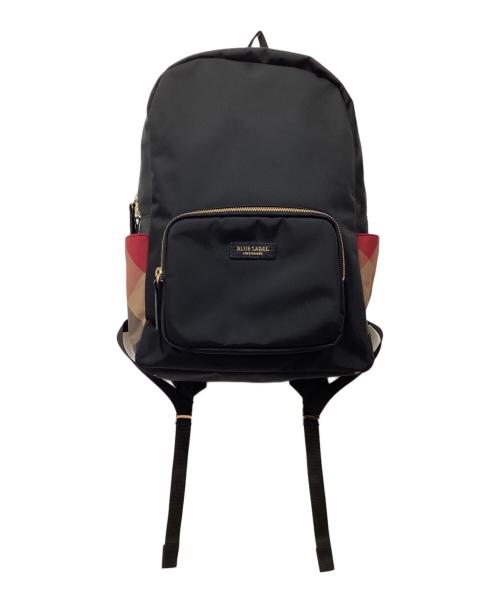 BLUE LABEL CRESTBRIDGE（ブルーレーベルクレストブリッジ）BLUE LABEL CRESTBRIDGE (ブルーレーベルクレストブリッジ) パーシャルクレストブリッジチェックナイロンバックパック ブラックの古着・服飾アイテム