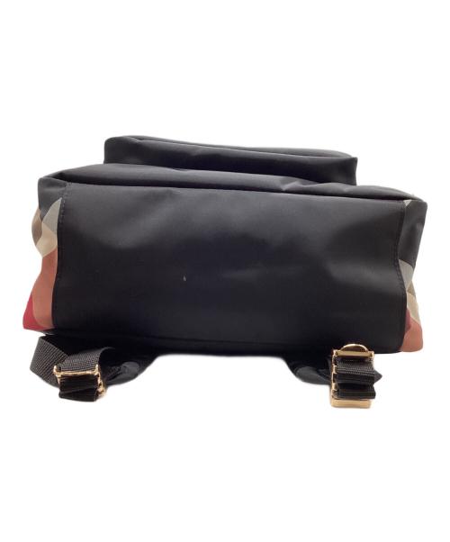 BLUE LABEL CRESTBRIDGE（ブルーレーベルクレストブリッジ）BLUE LABEL CRESTBRIDGE (ブルーレーベルクレストブリッジ) パーシャルクレストブリッジチェックナイロンバックパック ブラックの古着・服飾アイテム