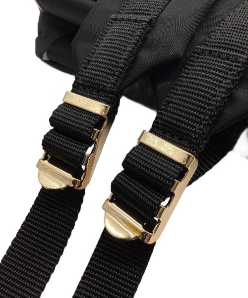 BLUE LABEL CRESTBRIDGE（ブルーレーベルクレストブリッジ）BLUE LABEL CRESTBRIDGE (ブルーレーベルクレストブリッジ) パーシャルクレストブリッジチェックナイロンバックパック ブラックの古着・服飾アイテム