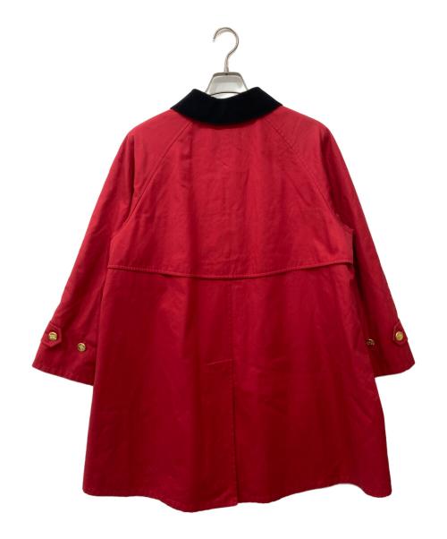 Burberry's（バーバリーズ）Burberry's (バーバリーズ) 金釦ステンカラーコート ネイビー×レッド サイズ:9ARの古着・服飾アイテム