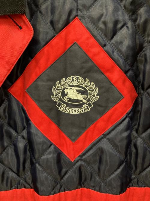 Burberry's（バーバリーズ）Burberry's (バーバリーズ) 金釦ステンカラーコート ネイビー×レッド サイズ:9ARの古着・服飾アイテム