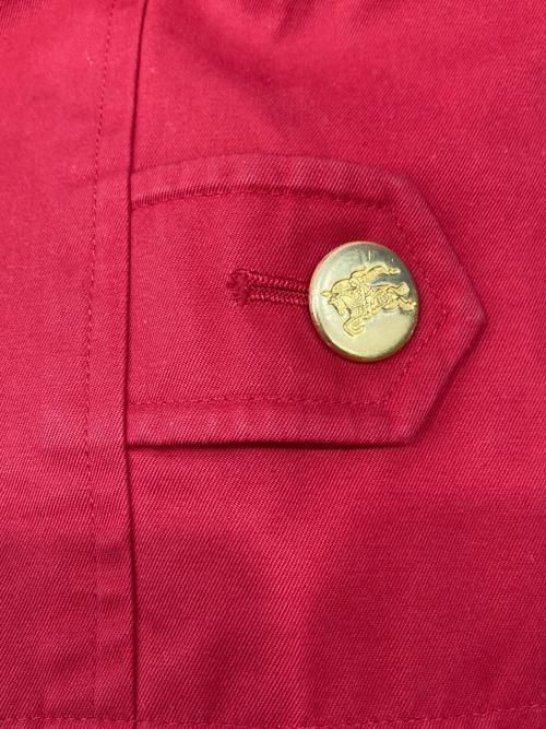 Burberry's（バーバリーズ）Burberry's (バーバリーズ) 金釦ステンカラーコート ネイビー×レッド サイズ:9ARの古着・服飾アイテム