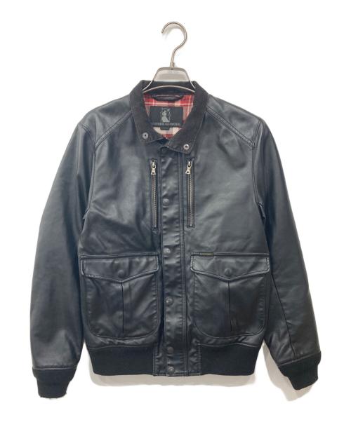 Hysteric Glamour（ヒステリックグラマー）Hysteric Glamour (ヒステリックグラマー) ニューレイドツイル A-2 ジャケット ブラック サイズ:Mの古着・服飾アイテム