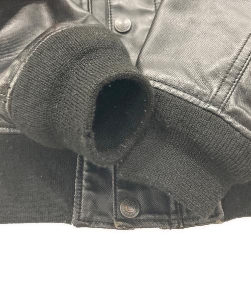 Hysteric Glamour（ヒステリックグラマー）Hysteric Glamour (ヒステリックグラマー) ニューレイドツイル A-2 ジャケット ブラック サイズ:Mの古着・服飾アイテム