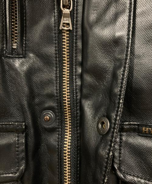Hysteric Glamour（ヒステリックグラマー）Hysteric Glamour (ヒステリックグラマー) ニューレイドツイル A-2 ジャケット ブラック サイズ:Mの古着・服飾アイテム