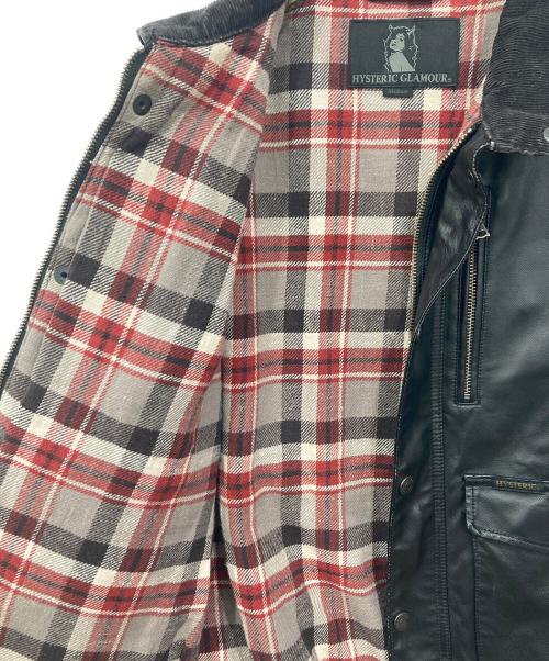 Hysteric Glamour（ヒステリックグラマー）Hysteric Glamour (ヒステリックグラマー) ニューレイドツイル A-2 ジャケット ブラック サイズ:Mの古着・服飾アイテム