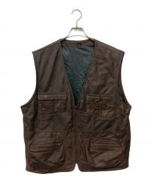 echtes leder（エヒテス レーダァ）の古着「レザーベスト」｜ブラウン