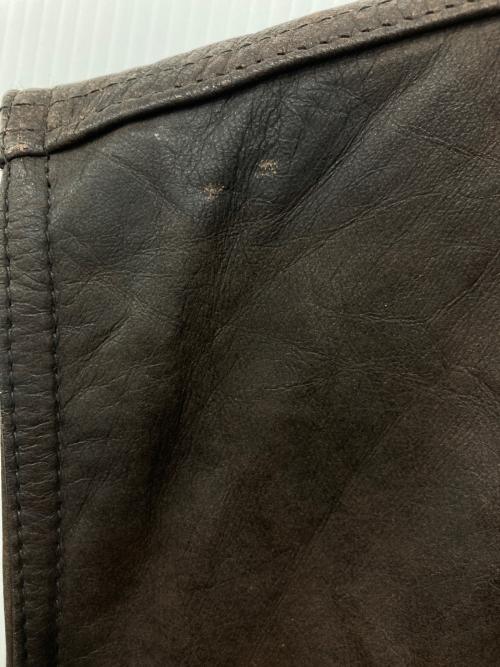 echtes leder（エヒテス レーダァ）ECHTES LEDER (エヒテス レーダァ) レザーベスト ブラウン サイズ:52の古着・服飾アイテム