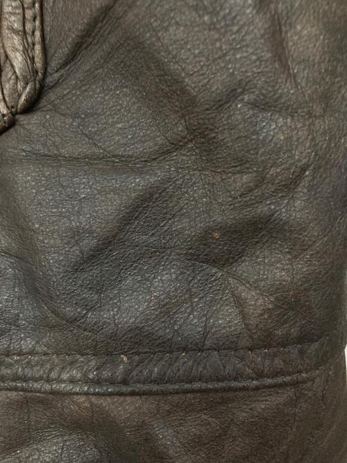 echtes leder（エヒテス レーダァ）ECHTES LEDER (エヒテス レーダァ) レザーベスト ブラウン サイズ:52の古着・服飾アイテム