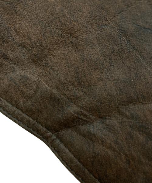 echtes leder（エヒテス レーダァ）ECHTES LEDER (エヒテス レーダァ) レザーベスト ブラウン サイズ:52の古着・服飾アイテム