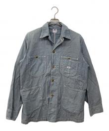 LEE（リー）の古着「ヒッコリーストライプ カバーオール」｜ブルー