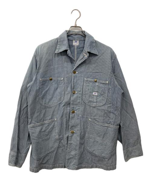 LEE（リー）LEE (リー) ヒッコリーストライプ カバーオール ブルー サイズ:38の古着・服飾アイテム