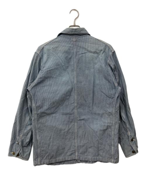 LEE（リー）LEE (リー) ヒッコリーストライプ カバーオール ブルー サイズ:38の古着・服飾アイテム