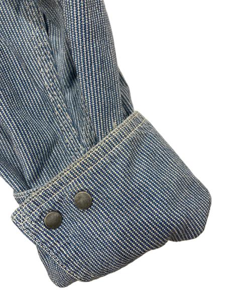 LEE（リー）LEE (リー) ヒッコリーストライプ カバーオール ブルー サイズ:38の古着・服飾アイテム
