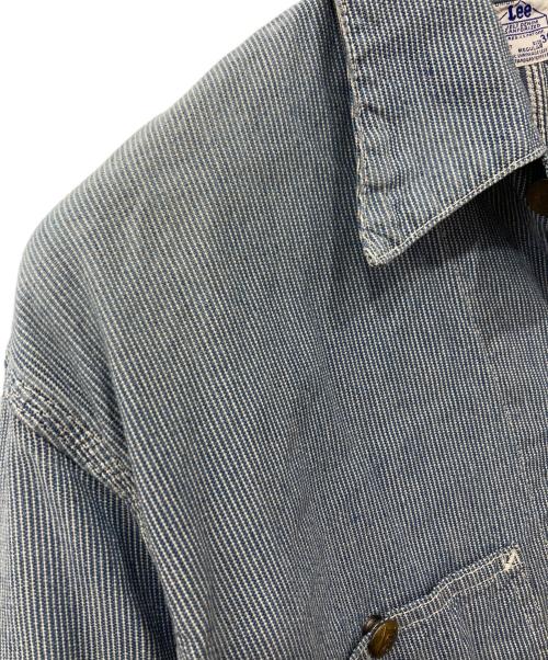 LEE（リー）LEE (リー) ヒッコリーストライプ カバーオール ブルー サイズ:38の古着・服飾アイテム