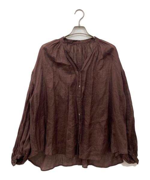 SLOBE IENA（スローブ イエナ）SLOBE IENA (スローブ イエナ) ラミースキッパーシャツ ブラウン サイズ:Freeの古着・服飾アイテム