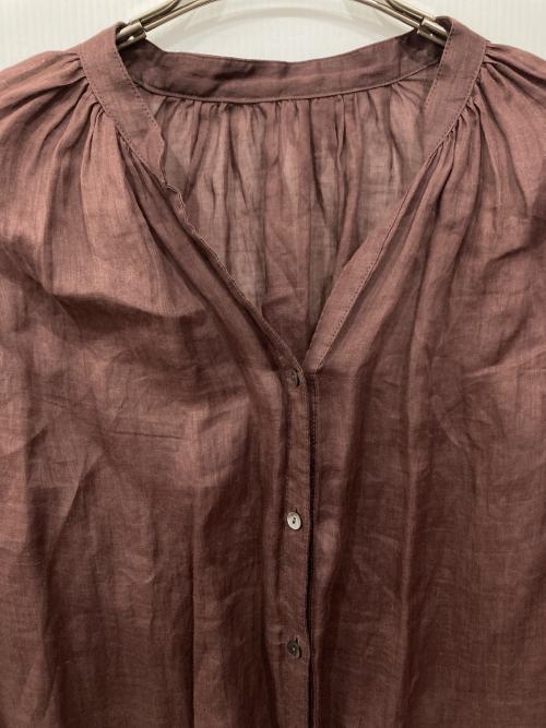 SLOBE IENA（スローブ イエナ）SLOBE IENA (スローブ イエナ) ラミースキッパーシャツ ブラウン サイズ:Freeの古着・服飾アイテム