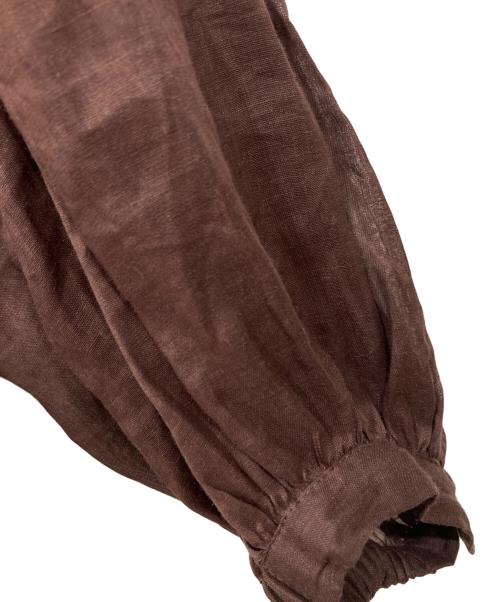 SLOBE IENA（スローブ イエナ）SLOBE IENA (スローブ イエナ) ラミースキッパーシャツ ブラウン サイズ:Freeの古着・服飾アイテム