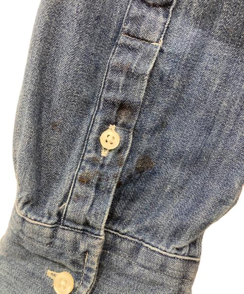 POLO RALPH LAUREN（ポロ・ラルフローレン）POLO RALPH LAUREN (ポロ・ラルフローレン) ボウタイデニムシャツ インディゴ サイズ:6の古着・服飾アイテム