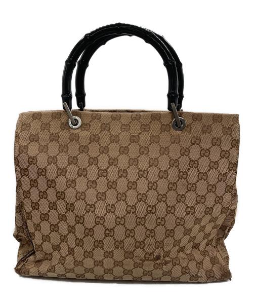 GUCCI（グッチ）GUCCI (グッチ) バンブー ハンドバッグ ベージュの古着・服飾アイテム