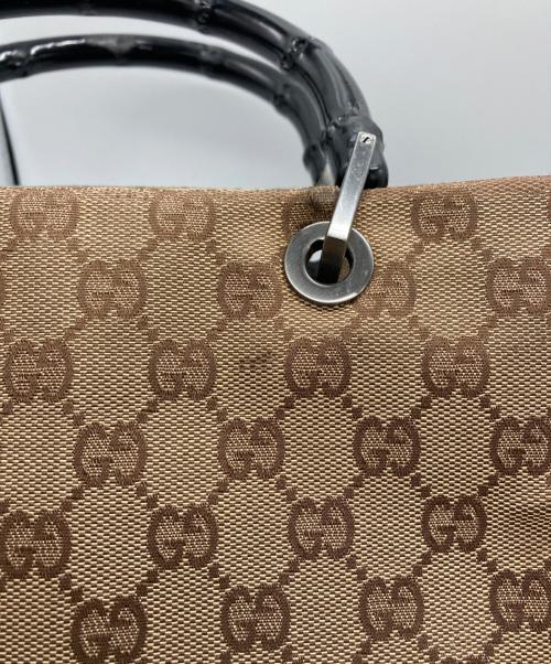 GUCCI（グッチ）GUCCI (グッチ) バンブー ハンドバッグ ベージュの古着・服飾アイテム