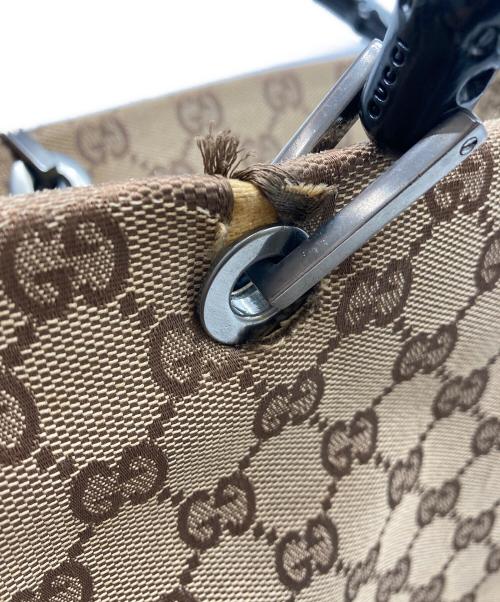 GUCCI（グッチ）GUCCI (グッチ) バンブー ハンドバッグ ベージュの古着・服飾アイテム
