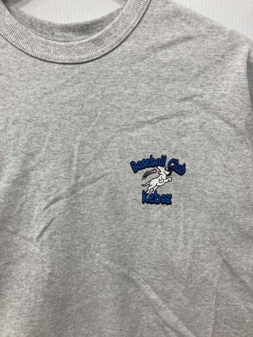 KEBOZ（ケボズ）KEBOZ (ケボズ) Baseball Club Ｔシャツ グレー サイズ:Mの古着・服飾アイテム