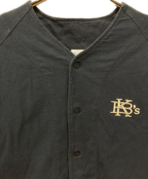 KEBOZ（ケボズ）KEBOZ (ケボズ) ベースボールシャツ ネイビー サイズ:Mの古着・服飾アイテム