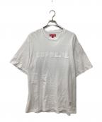 SUPREMEシュプリーム）の古着「カレッジ アップリケ S/S トップ」｜ホワイト