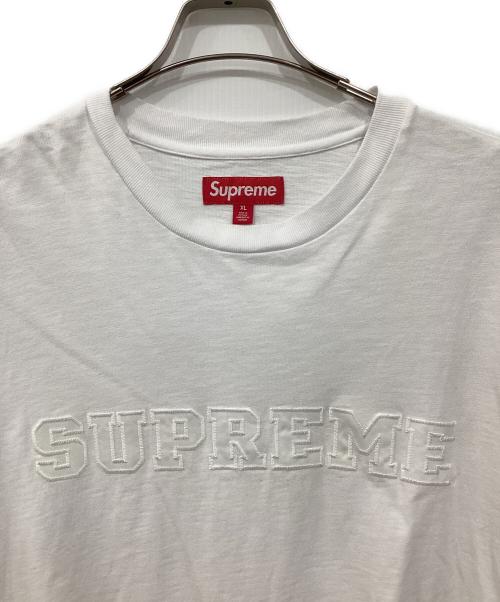SUPREME（シュプリーム）SUPREME (シュプリーム) カレッジ アップリケ S/S トップ ホワイト サイズ:XLの古着・服飾アイテム