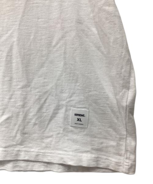 SUPREME（シュプリーム）SUPREME (シュプリーム) カレッジ アップリケ S/S トップ ホワイト サイズ:XLの古着・服飾アイテム