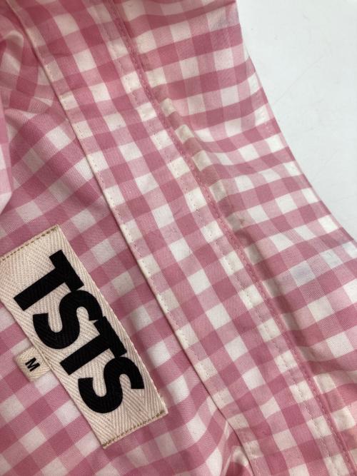 TSTS（ティーエスティーエス）TSTS (ティーエスティーエス) ギンガムチェックシャツ ピンク×ホワイト サイズ:Mの古着・服飾アイテム