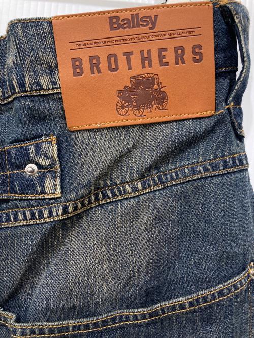 Ballsy.Brothers（ボールジーブラザーズ）Ballsy.Brothers (ボールジーブラザーズ) オーバーダイワイドバギーレーヨンサマーデニム インディゴ サイズ:Lの古着・服飾アイテム