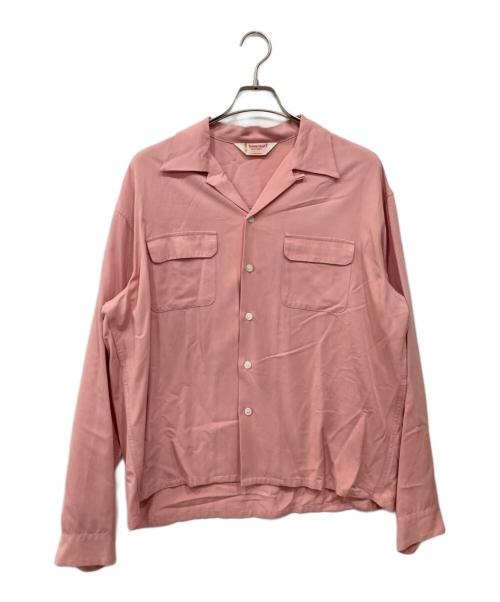TOWN CRAFT（タウンクラフト）TOWN CRAFT (タウンクラフト) オープンカラーシャツ ピンク サイズ:M(38-40)の古着・服飾アイテム