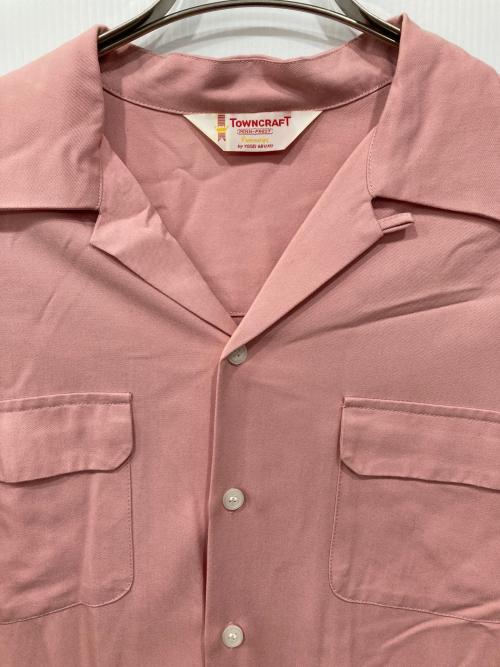 TOWN CRAFT（タウンクラフト）TOWN CRAFT (タウンクラフト) オープンカラーシャツ ピンク サイズ:M(38-40)の古着・服飾アイテム