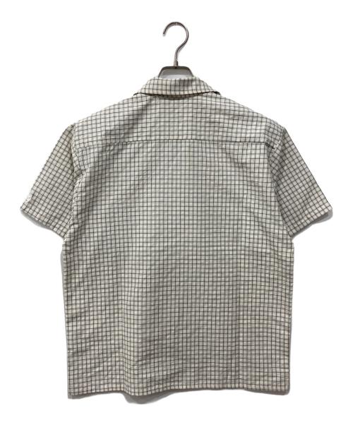 Abuku（アブク）Abuku (アブク) パールホエールタイルアソーテッドシャツ ホワイト サイズ:Lの古着・服飾アイテム