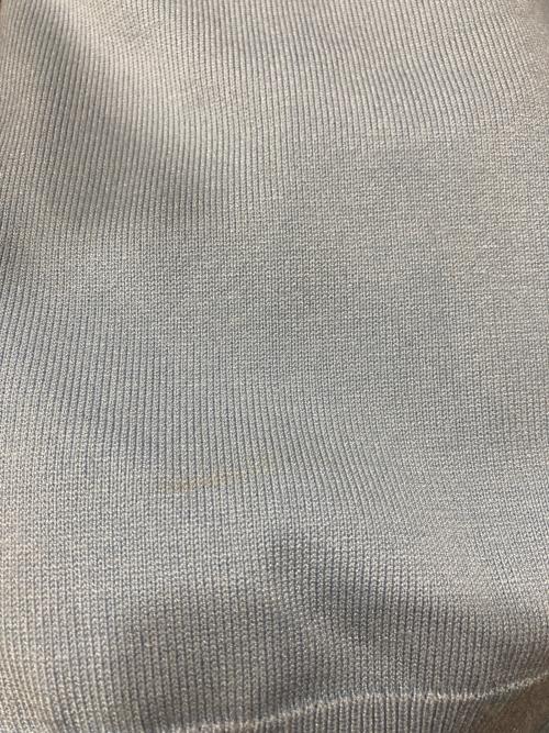 Abuku（アブク）Abuku (アブク) パールウエスタンニットポロシャツ ブルー サイズ:Mの古着・服飾アイテム