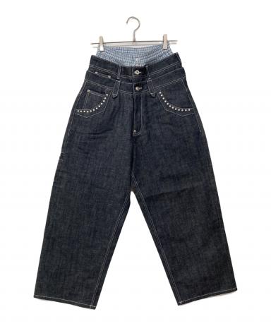 中古・古着通販】Abuku (アブク) 3レイヤードパールローライズデニム