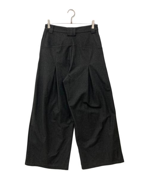 JCAESAR（ジェイシーザー）JCAESAR (ジェイシーザー) プリーツタックワイドパンツ グレー サイズ:Mの古着・服飾アイテム