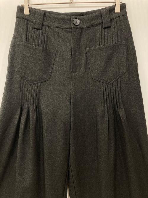 JCAESAR（ジェイシーザー）JCAESAR (ジェイシーザー) プリーツタックワイドパンツ グレー サイズ:Mの古着・服飾アイテム