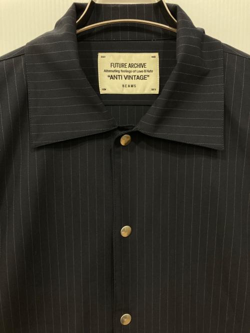 BEAMS（ビームス）BEAMS (ビームス) スナップボタンシャツ ネイビー サイズ:Mの古着・服飾アイテム