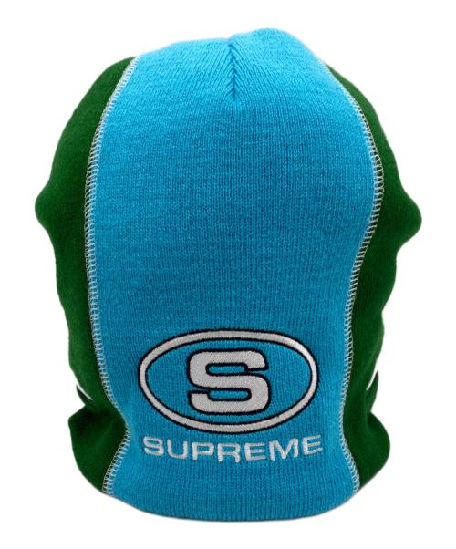 SUPREME（シュプリーム）Supreme (シュプリーム) レーシングパネルビーニー ブルー×グリーンの古着・服飾アイテム